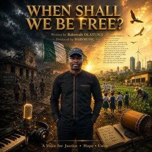 WHEN SHALL WE BE FREE cover art by BABSMUSIC